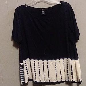 Navy blue tie dye style Forever 21 shirt